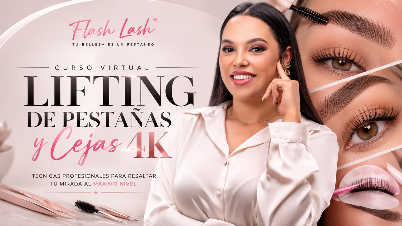 Curso Profesional de Cejas 4k con lifting de pestañas