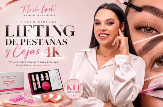 Curso Profesional de Cejas 4k con lifting de pestañas & Kit completo
